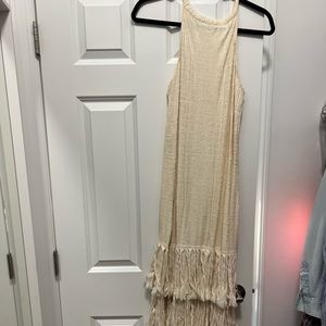 Very cool Zara fringe knit dress!